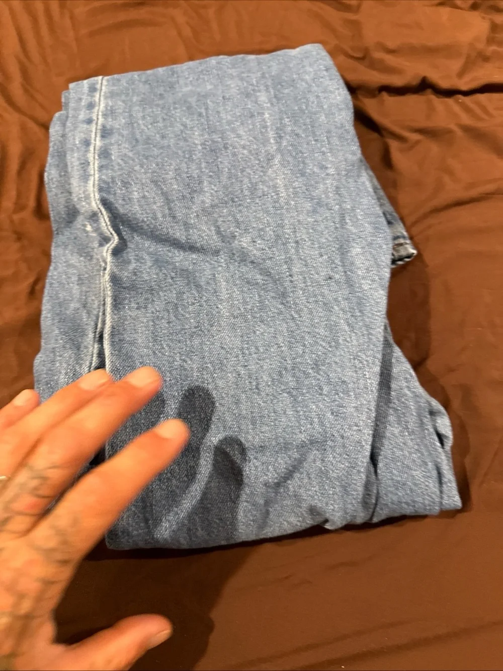 Light Blue Distressed Women's Jeans